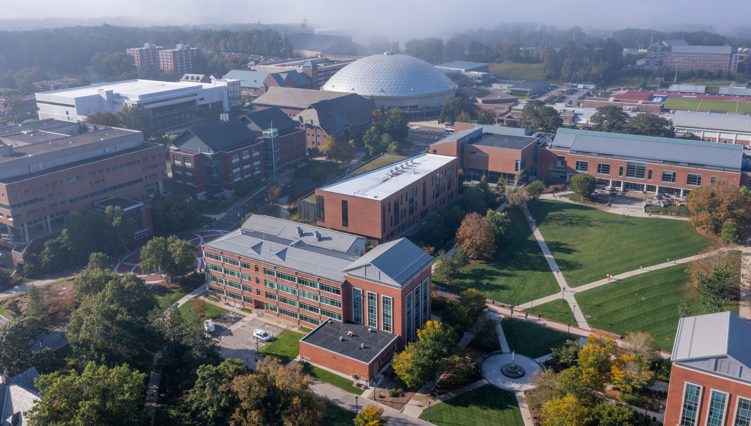 Aerial view of UConn Campus.